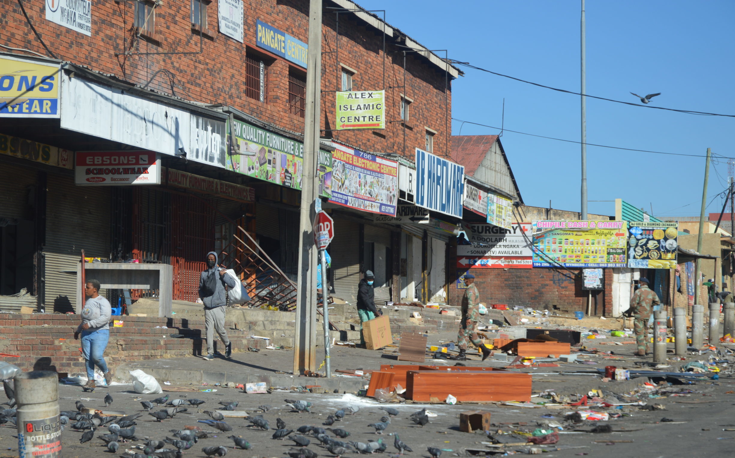 Alex radio station trashed and looted