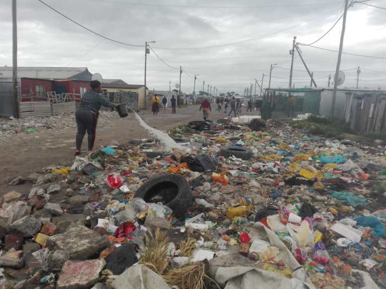 City plays blame game over heaps of rubbish in Cape Town’s Marikana settlement