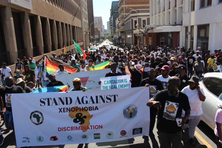 Arrest violent xenophobes! – Human Rights Day marchers