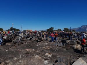 Fire rages through Joe Slovo in Langa