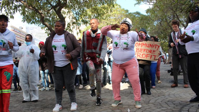 Affected communities protest mining companies’ damages