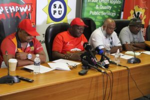 Public sector unions all united for better wages