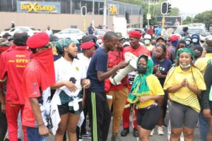 Wits students protest against financial exclusion