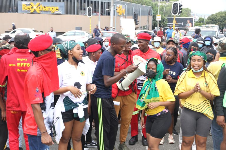 Wits students protest against financial exclusion