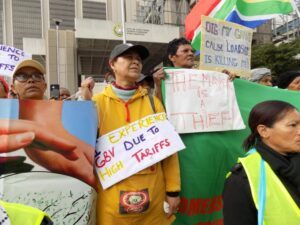 Cape Town residents protest ‘unaffordable’ electricity tariff increase