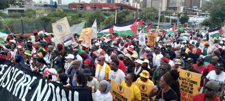 Protesters demand permanent Gaza ceasefire