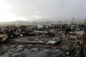 Fires and storms hit Western Cape informal settlements hard