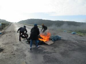 Residents protest for EPWP cleaning jobs