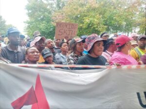 Saftu takes ‘jobs bloodbath’ protest to Samancor Chrome
