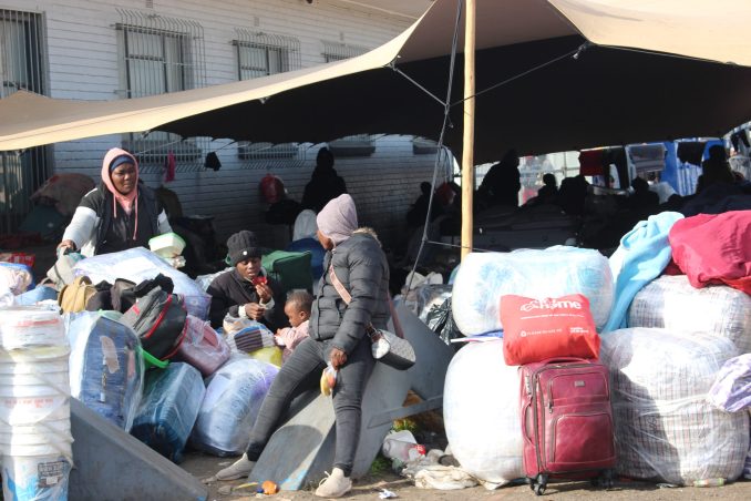 Baby born in a tent as African migrants camp outside Cape Town repatriation centre