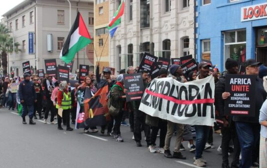 South Africans protest against xenophobia South Africans protest against xenophobia